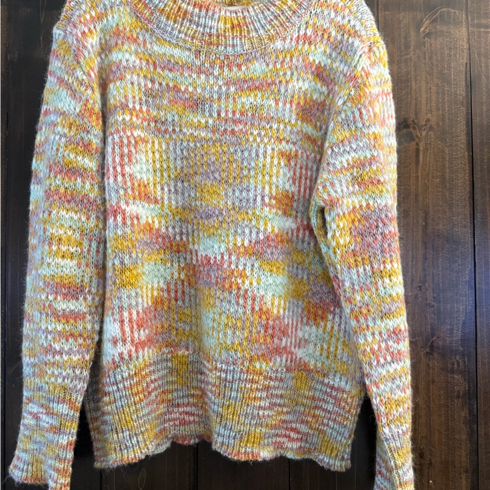 Colorful Knit Women's Sweater